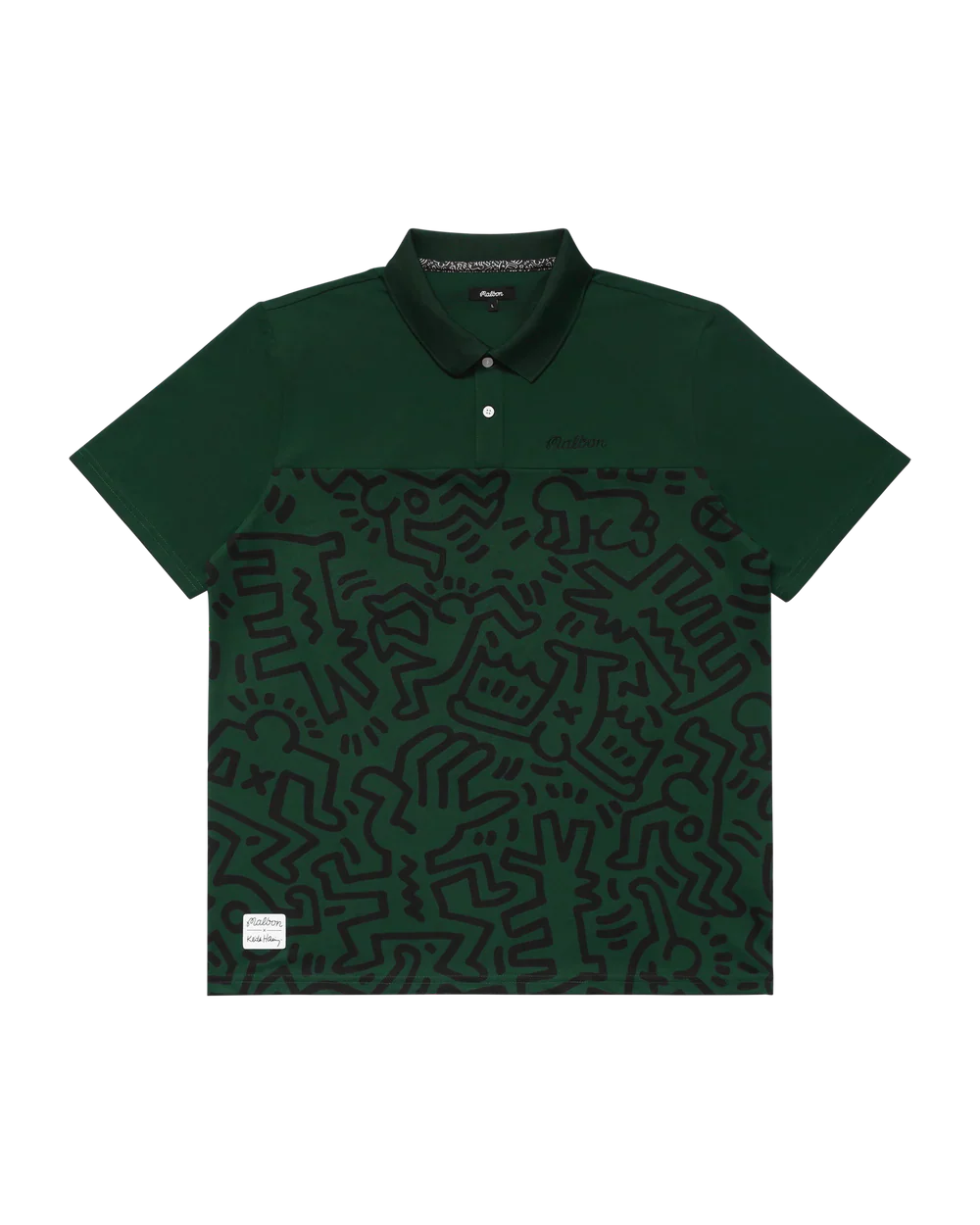 2025 MALBON X KEITH HARING PRINTED POLO