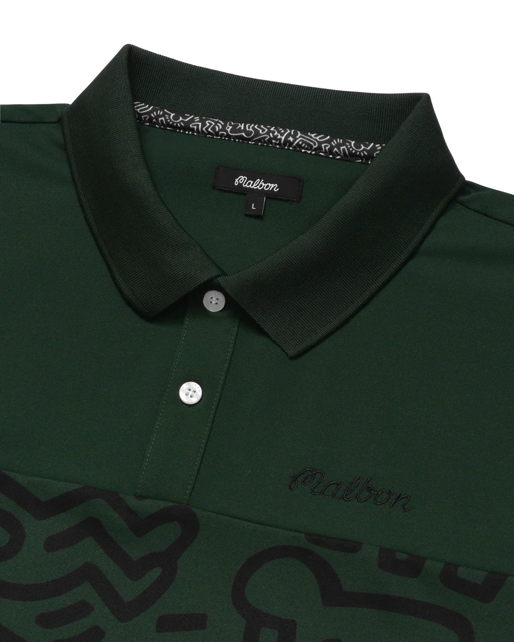 2025 MALBON X KEITH HARING PRINTED POLO - Image 3